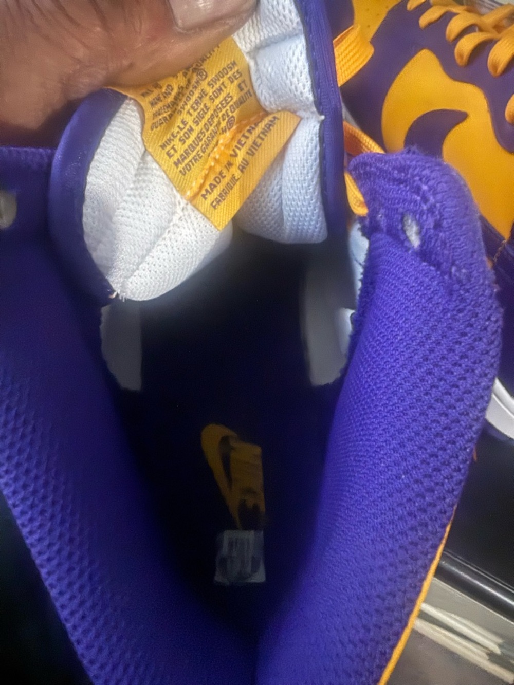 Nike High-Top dunks court purple men’s size 10.5. - Picture 6 of 10